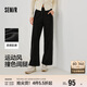 森馬（Semir）休閑褲女撞色肌理長(cháng)褲運動(dòng)風(fēng)春季2025抽繩闊腿褲百搭109125127002
