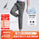 諾帝卡（NAUTICA）【單件直降】男裝春夏新款四面彈涼感微彈休閑褲男PO4242 太空灰0FD M