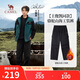 駱駝（CAMEL）駱駝[王俊凱同款]三防軟殼褲男女加絨保暖工裝褲長(cháng)褲M(mǎn)15CAWI037