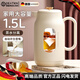 DEATKN德國冷水壺玻璃家用防摔泡茶壺大容量涼水杯白開(kāi)晾涼儲水壺 月光白 1500ml 【獨立茶倉/獨立開(kāi)合/ 防塵