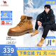 駱駝（CAMEL）馬丁靴男王俊凱同款工裝大黃靴女情侶新款戶外徒步登山鞋 G15W136025 沙漠黃(男款) 39