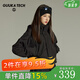 GUUKA TECH女裝外套女款飛行員夾克秋冬季休閑風(fēng)衣寬松25新款小個(gè)子連帽上衣 黑色 M