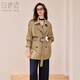 白鹿語(yǔ)通勤卡其色短款風(fēng)衣2025秋季新款氣質(zhì)簡(jiǎn)約收腰外套女 卡其色 M
