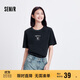 森馬大力水手聯(lián)名短袖T恤女圖案夏季寬松做舊復古風(fēng)101324100062