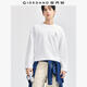 佐丹奴長(cháng)袖T恤男新款純棉衛衣布上衣立體刺繡圓領(lǐng)套頭衫01024787 01標志白 M
