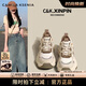 CAMILA KSENIA爆款運(yùn)動(dòng)鞋休閑女士鞋2025新款夏季顯腳小百搭厚底老爹鞋子 米棕色 36