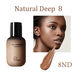 玖維婭（Jiuvia）歐美小奶瓶粉底液美黑小麥色古銅色巧克力色bb霜遮 8ND