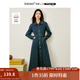 茵曼（INMAN）x米雷聯(lián)名復(fù)古文藝牛仔連衣裙2025季女裝新品翻領(lǐng)系腰帶長(zhǎng)裙 牛仔藍(lán) M