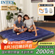 INTEX 64755三人充氣床墊家用午休床車(chē)載床戶(hù)外帳篷墊折疊床含干電池泵