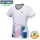 YONEX尤尼克斯羽毛球服比賽訓練吸汗透氣女款運動(dòng)T恤210095BCR白色L