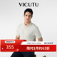 威可多（VICUTU）【清泉紗Polo】男士潮流短袖Polo恤翻領(lǐng)保羅衫半袖上衣 新米白 XL