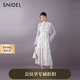 SNIDEL2025春夏新品優(yōu)雅荷葉邊小飛袖印花茶歇連衣裙SWFO252316 白色 M (1)