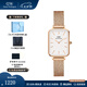 丹尼爾惠靈頓（DanielWellington）dw手表女 復(fù)古小方表石英女士手表歐美腕表 七夕情人節(jié)禮物送女友 小方塊白盤-玫金鋼帶-DW00100431