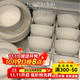 聲希碗盤(pán)餐具輕奢碗筷碗碟碗具餐具套裝家用碗盤(pán)組合高檔喬遷送禮 10人食配湯碗 42件套 【禮盒包裝 破損包賠】配置見(jiàn)圖2