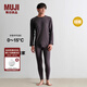 無(wú)印良品（MUJI）男式棉冬季長(cháng)緊身褲男士秋褲保暖線(xiàn)褲襯褲男款FA1ADC4A 深灰色 XL （180/92A）