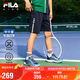 FILA斐樂(lè )兒童童裝短褲2025年夏季男中大童針織五分褲 青鳥(niǎo)藍-NV 165