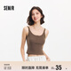森馬（Semir）背心女短款顯瘦小個(gè)子夏季2025簡(jiǎn)約風(fēng)亨利領(lǐng)緊身吊帶109325102003