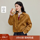茵曼（INMAN）襯衫2025秋冬新款女裝法式時(shí)髦格紋翻領(lǐng)長(cháng)袖上衣 棕色-18538094 S （褲子26碼）