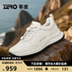零度Zero男鞋2025秋冬新款運(yùn)動(dòng)休閑鞋舒適輕盈緩震回彈中幫日常通勤鞋 白色 40