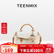 天美意（TEENMIX）女包牛皮劍橋包高級感手提斜挎包通勤單肩包生日禮物送女友老婆