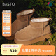 百思圖冬新款保暖厚底雪地靴女加厚勃肯鞋加絨棉鞋防水LD520DD3 駝色 39