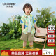 齊齊熊男童套裝夏裝戶外速干三件套寶寶襯衫多巴胺夏季男孩小童裝