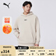 彪馬（PUMA）加絨純色秋冬衛衣套頭衫男女情侶長(cháng)袖連帽運動(dòng)上衣534364 仙人掌色-41 L (180/100A)
