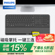 飛利浦（PHILIPS）SPK6607 無(wú)線(xiàn)鍵盤(pán) 藍牙三模輕音辦公人體工學(xué)帶手托鍵盤(pán)蘋(píng)果MAC電腦筆記本通用企業(yè)采購 黑色