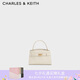 CHARLES&KEITH鱷魚(yú)紋凱莉包手提包斜挎包包女包生日禮物七夕禮物CK2-50270880-1