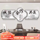 彼楓辦公室裝飾字畫(huà)掛畫(huà)企業(yè)文化墻勵志標語(yǔ)墻貼公司形象背景墻壁畫(huà) 辦公室裝飾畫(huà) 款1 40*30/40*40/40*30 經(jīng)典黑框 質(zhì)感紋理面+pvc邊框