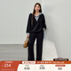 纖莉秀【新秋通勤戰袍不費力顯身材懶人套裝】大碼女裝胖mm秋新款0197 黑色 XL