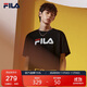 FILA 斐樂(lè )官方情侶短袖T恤2025夏季經(jīng)典LOGO圓領(lǐng)純棉寬松上衣