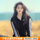 阿迪達(dá)斯（adidas）女裝外套 2025秋季新款跑步訓(xùn)練運(yùn)動(dòng)服透氣舒適上衣休閑針織夾克 經(jīng)典黑/棉質(zhì)透氣/主推款 M 【165建議體重110-120斤】