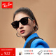 雷朋（RayBan）太陽(yáng)鏡大框眼鏡修飾顯臉小戶(hù)外防曬墨鏡0RB4392D禮物禮物 601/87黑色鏡框深灰色鏡片 尺寸66