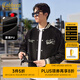 卡賓（CABBEEN）【霧面PU】男裝繡印棒球服2024春季新款寬松夾克潮流休閑外套 煤黑色01 XL /180/52