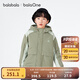 巴拉巴拉balaOne男童棉服兒童外套2件套新款2025秋冬裝防潑水保暖 中綠40535 130
