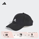 adidas舒適可調節(jié)運動遮陽棒球帽子男女春季阿迪達斯官方 黑色/白 OSFM