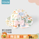 優(yōu)奇新生兒帽子小月齡嬰兒遮陽(yáng)帽夏季薄款胎帽0一6月12寶寶防曬帽夏天 愛(ài)麗絲花園 S碼【推薦0-6個(gè)月】