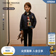 Teenie Weenie Kids小熊童裝24秋季款男女童英倫復古學(xué)院風(fēng)棉服外套 藏青色 140 cm
