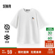 森馬（Semir）【多彩涼感T】短袖t恤女夏中長(cháng)款寬松舒適刺繡上衣109324100007