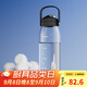 樂(lè )扣樂(lè )扣（LOCK&LOCK）大容量塑料運動(dòng)水杯戶(hù)外便攜水壺帶拎手刻度男女夏季杯子灰色1L