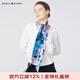 瑪麗亞·古琦（MARJA KURKI）長(cháng)條絲巾真絲窄長(cháng)巾女 細長(cháng)絲巾桑蠶絲領(lǐng)巾 百草苑 藍色波點(diǎn)