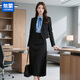 匆蒙西裝套裝女士職業(yè)正裝四季面試教師通勤輕職場(chǎng)小個(gè)子穿搭西服套裝