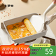 卡羅特 玉子燒鍋厚蛋燒煎鍋煎蛋鍋方形家用煎牛排鍋小鍋不粘+硅膠鏟