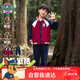 汪汪隊(duì)立大功兒童套裝棒球服套裝開(kāi)衫外套幼兒園班服中小童外出服 深紅色 110