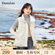 朵以（Duoyi）2025冬季新款羽絨服90絨輕薄保暖立領(lǐng)無(wú)袖馬甲背心外套女 奶油米 S