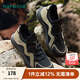 熱風(fēng)（Hotwind）【商場(chǎng)同款】男鞋網(wǎng)面運動(dòng)鞋春秋新款舒適休閑透氣厚底健步鞋男 75黑綠 41 255mm