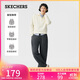斯凱奇（Skechers）2025女休閑褲直筒褲彎刀褲運動(dòng)衛褲香蕉褲寬松L425W074