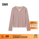森馬（Semir）毛衣女短款假兩件含羊毛針織衫2024冬季新款修身保暖軟糯v領(lǐng)內搭 白紅色調00416 L /165/88A