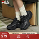 斐樂(lè )（FILA）官方女鞋魚(yú)刺4代老爹鞋運動(dòng)鞋2025春季新款增高鞋休閑鞋 黑-BK 38